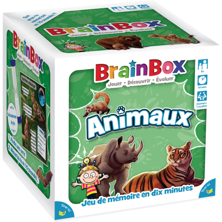 Brain Box - Animaux - Jeu de société - Green Board Game Company - Bezzerwizzer Studio