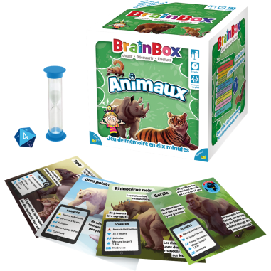 Brain Box - Animaux - Jeu de société - Green Board Game Company - Bezzerwizzer Studio
