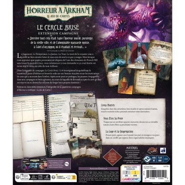 Horreur à Arkham Jce : Le Cercle Brisé - Extension Campagne - Jeux de société - Fantasy Flight Games