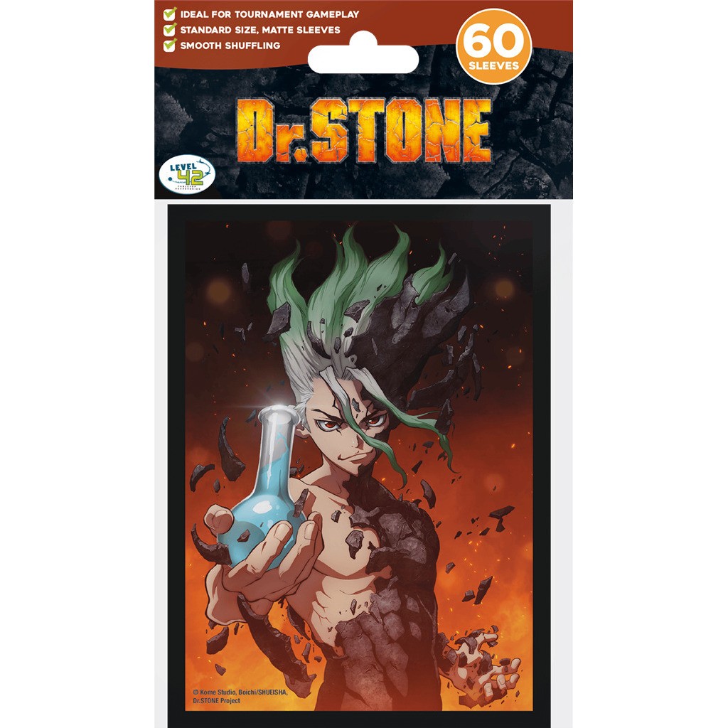 Dr Stone : Senku Sleeves Don't Panic Games
