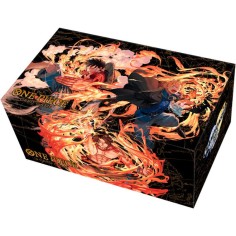 Tapis de jeu et Boîte de rangement - Ace/Sabo/Luffy - One Piece Card Game - Bandai