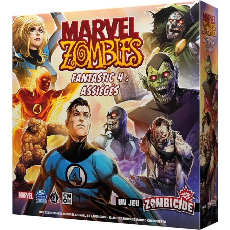 Les 4 Fantastiques : Assiégés - Marvel Zombies - Jeu de Société - Cmon