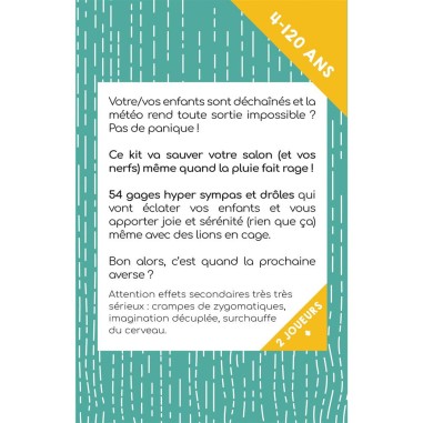 : Kit de Survie Week-End pluvieux - Parent Epuisé