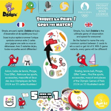 Dobble Jeux Olympiques de Paris 2024 - Jeux de société - Asmodée
