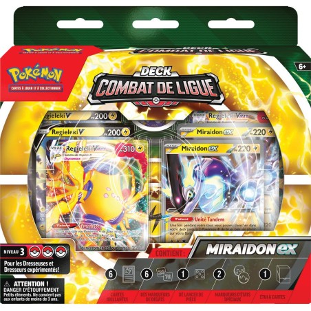Pokemon Deck Combat Ligue : Miraidon et Regieleki Ex - Pokémon