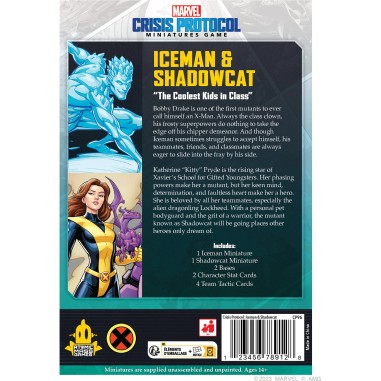 Marvel Crisis Protocol : Iceman & Shadowcat - Character Pack - Jeux de société - Atomic Mass Games