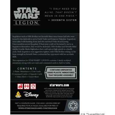 Star Wars : Légion - 5e Frère & 7e Sœur - Extension Agent - Jeux de société - Atomic Mass Games