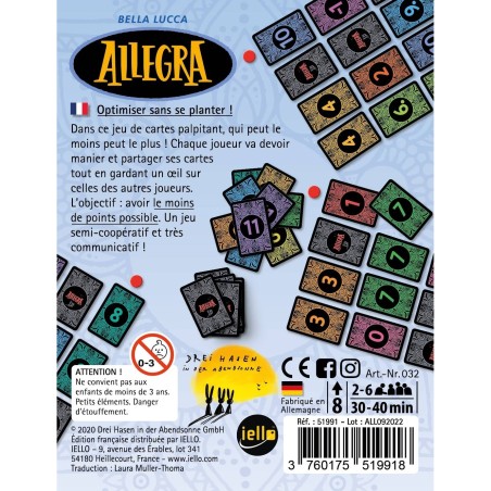 Allegra - Drei Hasen in der Abendsonne - Jeux de société - Iello