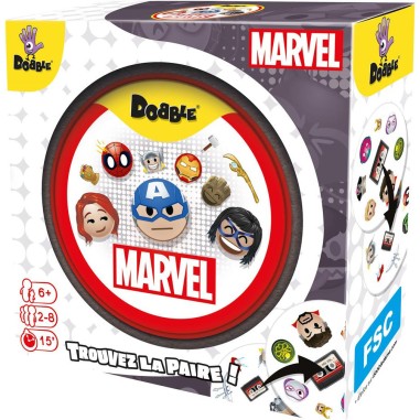 Dobble : Marvel Emoji - Eco Sleeve - Un jeu Asmodee - Asmodée