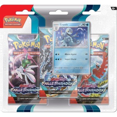 Pack 3 boosters EV04 Ecarlate et Violet Faille Paradoxe - Pokémon