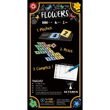 Flowers - Jeu de Société - Actarus Editions
