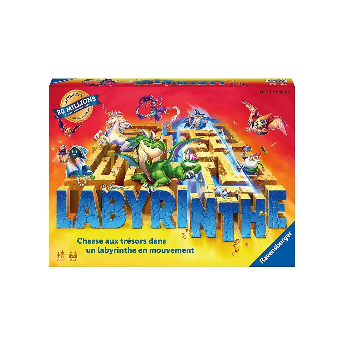 Labyrinthe - Ravensburger - Jeu de société famille - Chasse au trésor dans  un labyrinthe en mouvement - Dès 7 ans