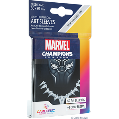 Gg : 50 sleeves Marvel Champions Black Panther Gamegenic