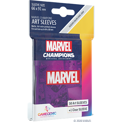 Gg : 50 sleeves Marvel Champions Marvel Purple Gamegenic