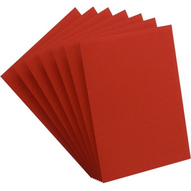 Protège cartes 100 Sleeves Matte Prime Red - Un jeu - Gamegenic