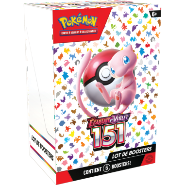 Pokémon EV3.5 : Bundle de 6 boosters Pokémon 151 - Asmodée