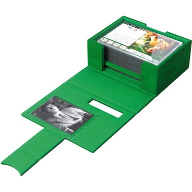 Boite range cartes Arkham Jce Invest. Deck Book Guardian Green - Gamegenic