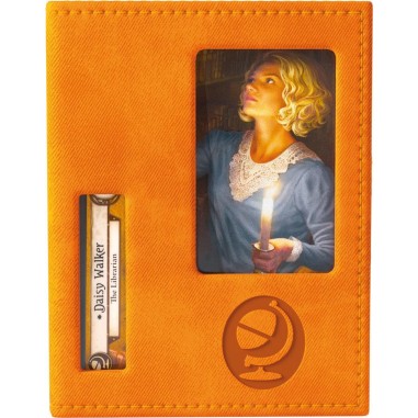 Boite range cartes Arkham Jce Invest. Deck Book Guardian Orange - Gamegenic