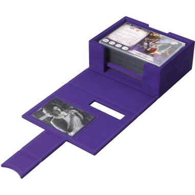 Boite range cartes Arkham Jce Invest. Deck Book Guardian Purple - Gamegenic