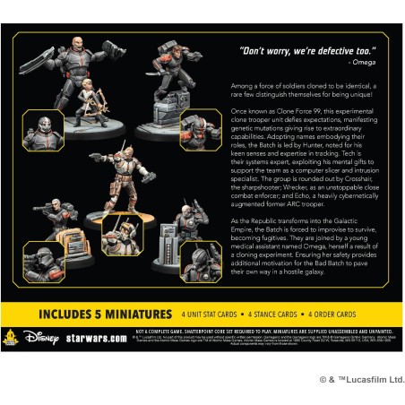 Star Wars : Shatterpoint : Clone Force 99 escouade - Extension - Jeux de société - Atomic Mass Games