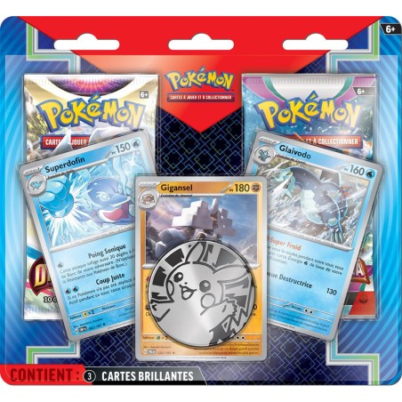 : Pack 2 boosters + 3 cartes promos - Pokemon - Jeux de cartes - Pokémon