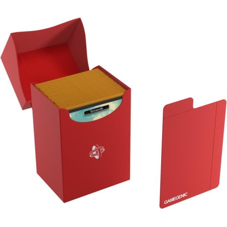 Boite range cartes Pokemon, Magic Deck Holder 80+ Red - Gamegenic