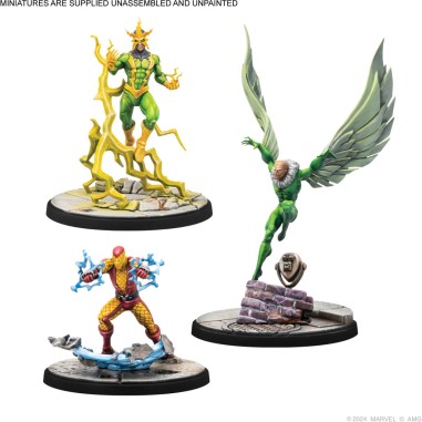 Marvel Crisis Protocol : Electro & Sandman & Shocker & Vulture - Character Pack - Jeux de société - Atomic Mass Games