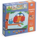 Jeu éducatif en bois : Mosaïco Rigolo - Djeco