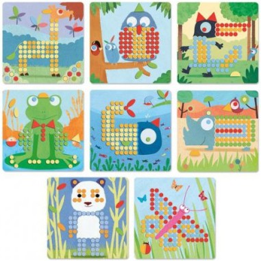 Mosaïco animo - jouet d'éveil et éducatif - Djeco