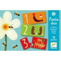 Puzzle Duo - chiffres - 20 pièces - Djeco