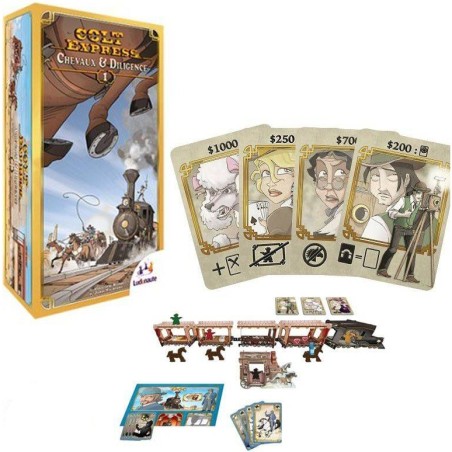 Colt Express - Chevaux & Diligence - Jeu de société - Ludonaute