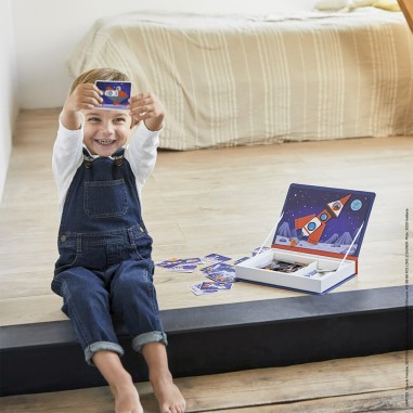 Magnetibook - Jeu magnétique Espace pour enfant dès 3 ans - Janod