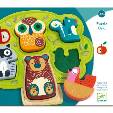 Puzzle Relief Oski - 5 pièces - Puzzle - Djeco