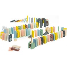 Jeu de dominos en bois - Jeu d'adresse pour enfant dès 3 ans - Janod 2