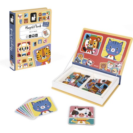 Magnetibook - Jeu magnétique animaux pour enfant dès 3 ans - Janod