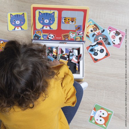Magnetibook - Jeu magnétique animaux pour enfant dès 3 ans - Janod