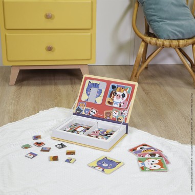 Magnetibook - Jeu magnétique animaux pour enfant dès 3 ans - Janod
