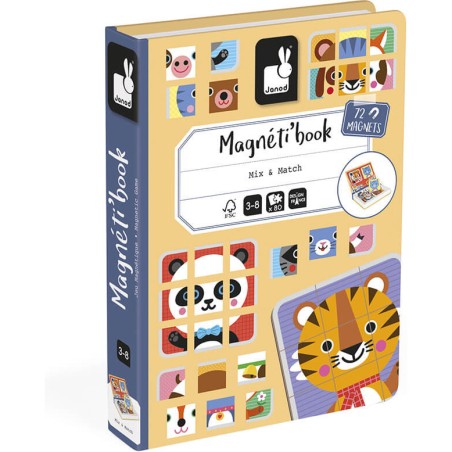 Magnetibook - Jeu magnétique animaux pour enfant dès 3 ans - Janod