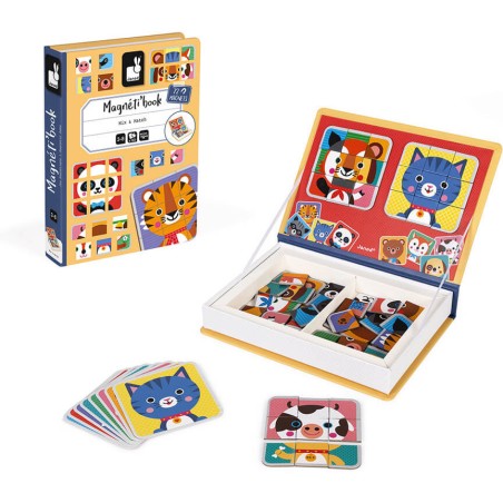 Magnetibook - Jeu magnétique animaux pour enfant dès 3 ans - Janod