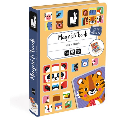 Magnetibook - Jeu magnétique animaux pour enfant dès 3 ans - Janod