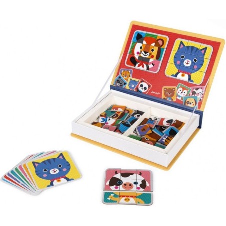 Magnetibook - Jeu magnétique animaux pour enfant dès 3 ans - Janod