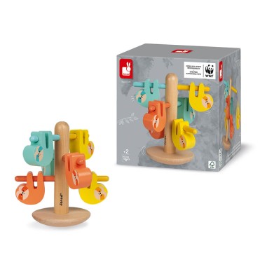 Jeu d'équilibre et couleurs en bois pour enfant - Paresseux Wwf® - Janod