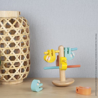 Jeu d'équilibre et couleurs en bois pour enfant - Paresseux Wwf® - Janod