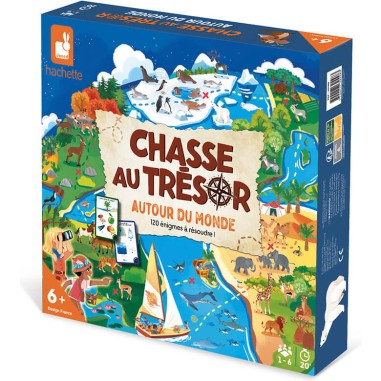 Jeu chasse au trésor - Jeu de société découverte du monde enfant - Janod