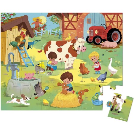 Puzzle enfant 3 ans - Puzzle animaux, jouet enfant 3 ans - Janod