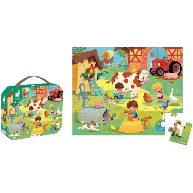 Puzzle enfant 3 ans - Puzzle animaux, jouet enfant 3 ans - Janod