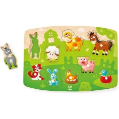 Puzzle en bois Animaux de la Ferme pour les petits de Hape - Hape Toys