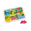 Chunky Dinosaures - Puzzle en bois - 7 dinos - dès 18 mois by - Janod