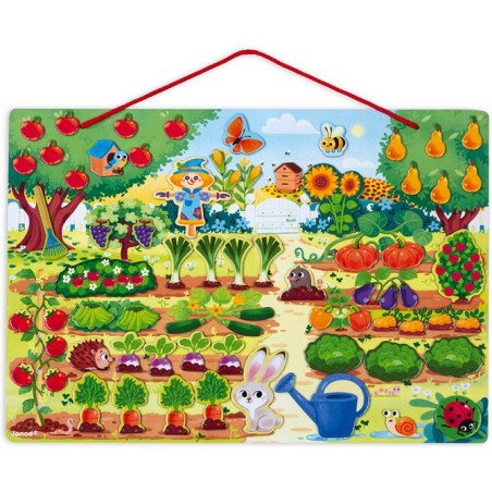 Jardin magnétique - bois - : Jeux éducatifs magnétiques - Janod