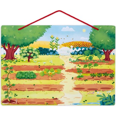 Jardin magnétique - bois - : Jeux éducatifs magnétiques - Janod